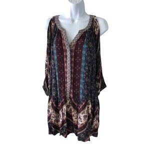 Tokyo darling women’s cold shoulder Tunic dress size Medium